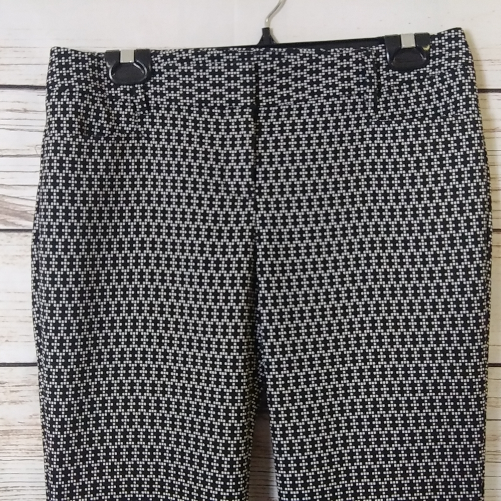Express Columnist Geo Pixel Print Pants Size 6r - image 6